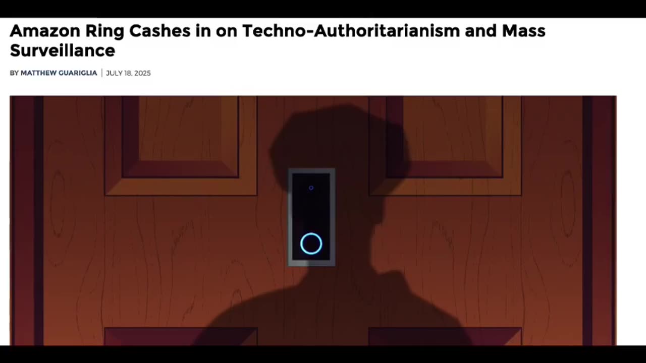 AMAZON RING IS NOW ILLEGALLY USING FACIAL RECOGNITION ON ANYONE WHO GOES NEAR A FRONT DOOR!