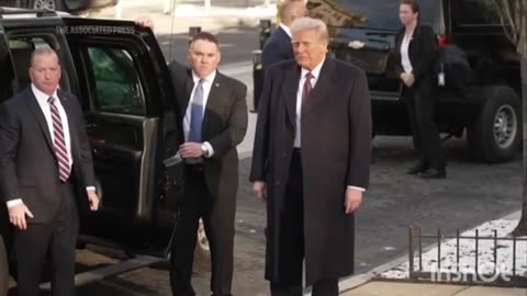 WATCH: Trump enters St. John’s Episcopal Church with Melania on Inauguration Day