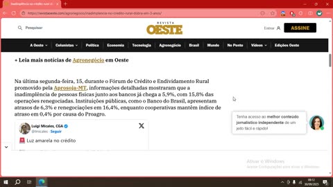 Inadimplência no crédito rural dobra em 3 anos