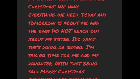 Lisa Richard - Christmas Message from Her SIster Ronnie...