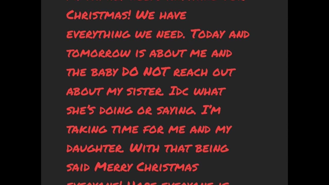 Lisa Richard - Christmas Message from Her SIster Ronnie...