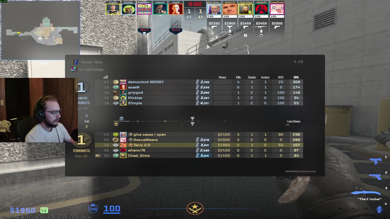 Earning Elo Back - Weekend CS2 Adventures of Misery - TerryCS LIVE