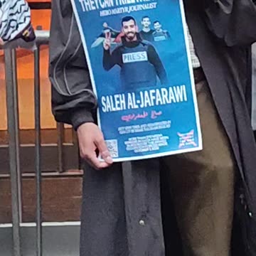 New Yorkers HONOR Palestinian journalist Saleh Al-Jafarawi.