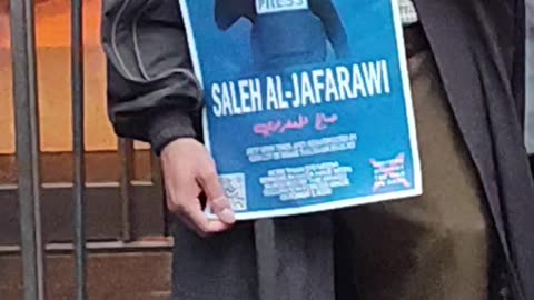 New Yorkers HONOR Palestinian journalist Saleh Al-Jafarawi.
