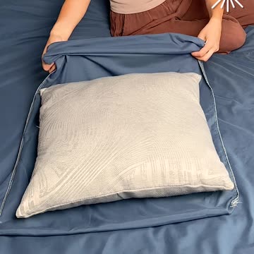 A cozy shortcut for pillow covers