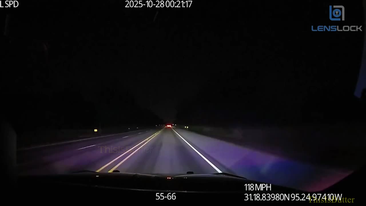 Video shows man with captive passenger leading Crockett police on chase