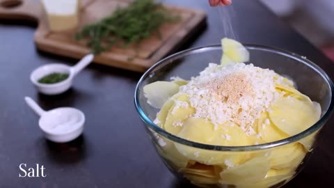 Parmesan Potato Stacks by Ella