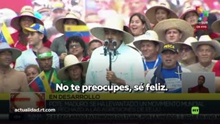 Maduro canta y baila al ritmo de 'Don't worry, be happy'