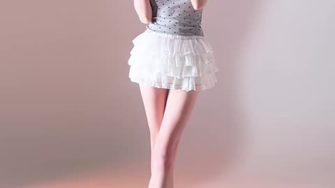 Cute Off-white Skater Skirt Pulsating Fashion Compilation | Daily Beauty EP 1412