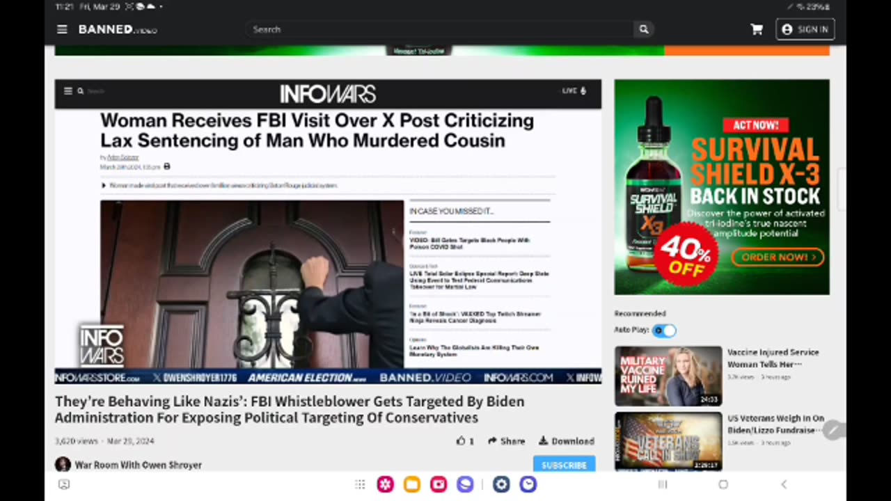 WHISTLE BLOWER CLIP FROM INFOWARS