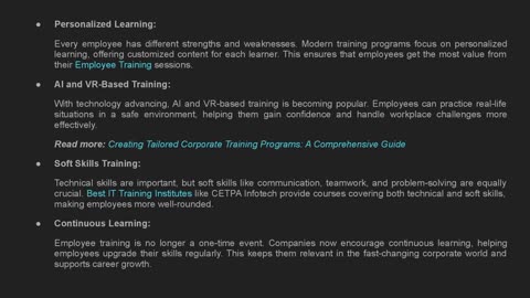 What Are the Latest Trends in Employee Training?
