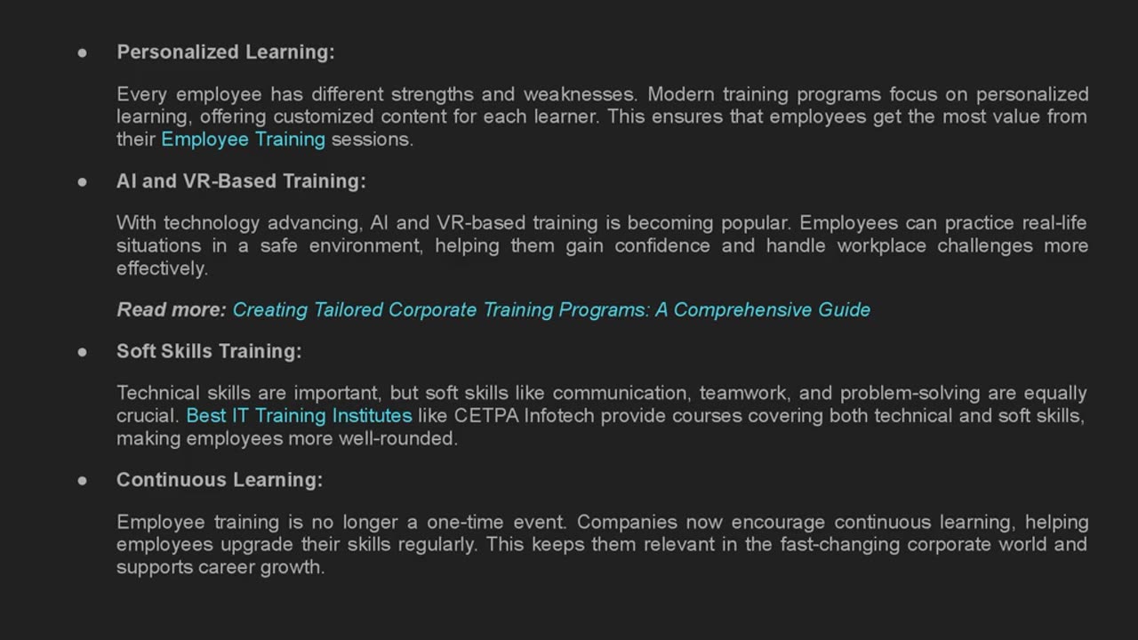 What Are the Latest Trends in Employee Training?