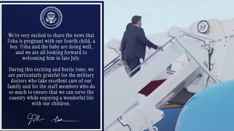 🚨 TIN NÓNG: JD Vance và Usha Vance sắp có con thứ tư - một bé trai dự kiến ​​chào đời vào tháng 7.