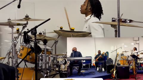 16 year old drummer locked in with chops 🔥🥁🎶🎵