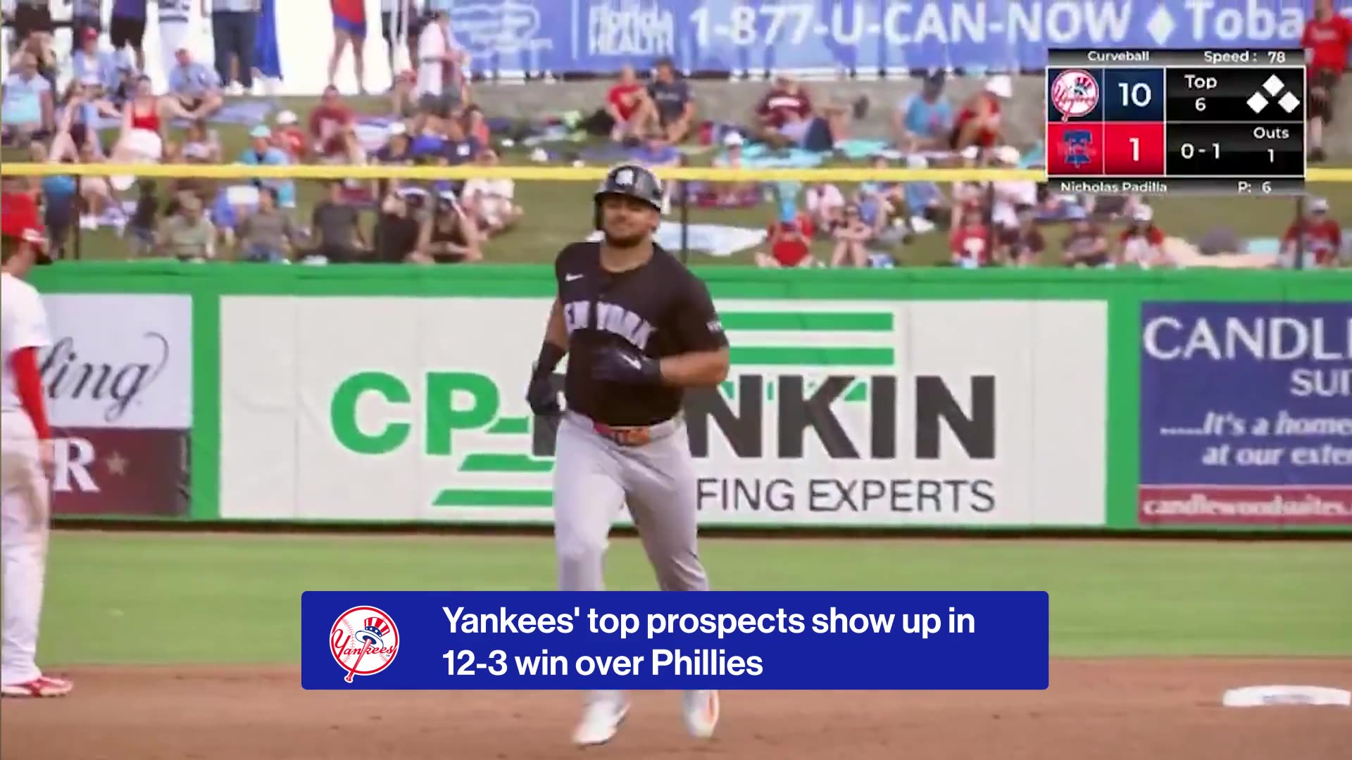 Will Warren continues to rise in the rotation with dominating outing & Yankees' top prospects show up in 12-3 win over Phillies.