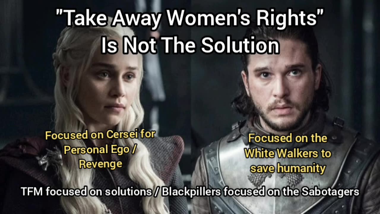 The Solution Is NOT Taking Away Women's Rights. Focusing On The Satanic Elite Is (Response To TFM)