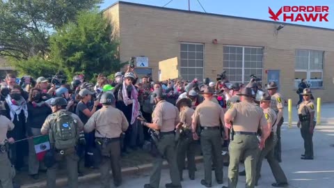 Antifa are now ASSAULTING police in Chicago outside the ICE facility.