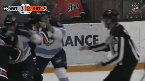 Watertown Wolves vs Danbury Hat Tricks Line Brawl December 9, 2023