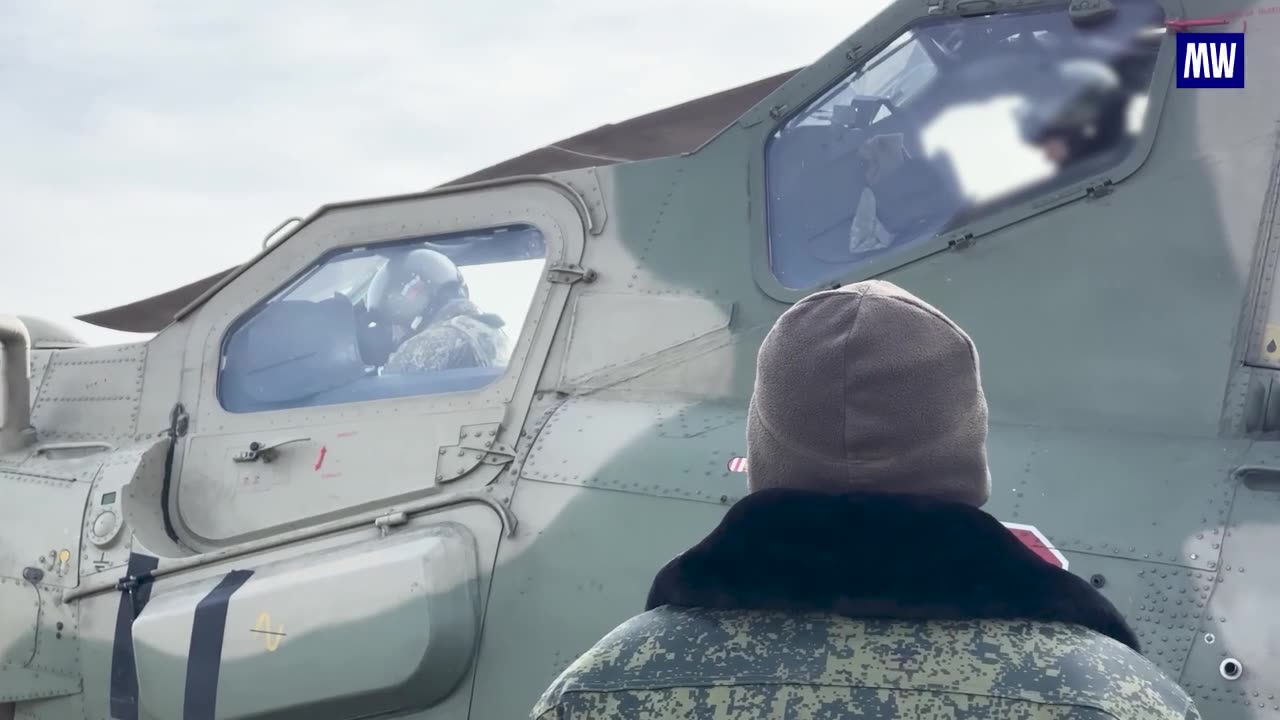 Mi-28NM Crew Strikes Ukrainian UAV Command Post