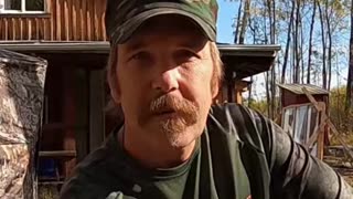 Testing My Blind_ Will It Survive the Canadian Winter_ #huntingblind #livingoffgrid
