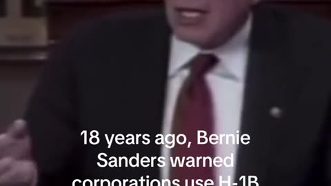 Bernie Sanders 18 Years ago