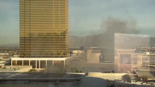 A blast has been heard, and smoke is now rising near Trump Tower in Las Vegas, Nevada.