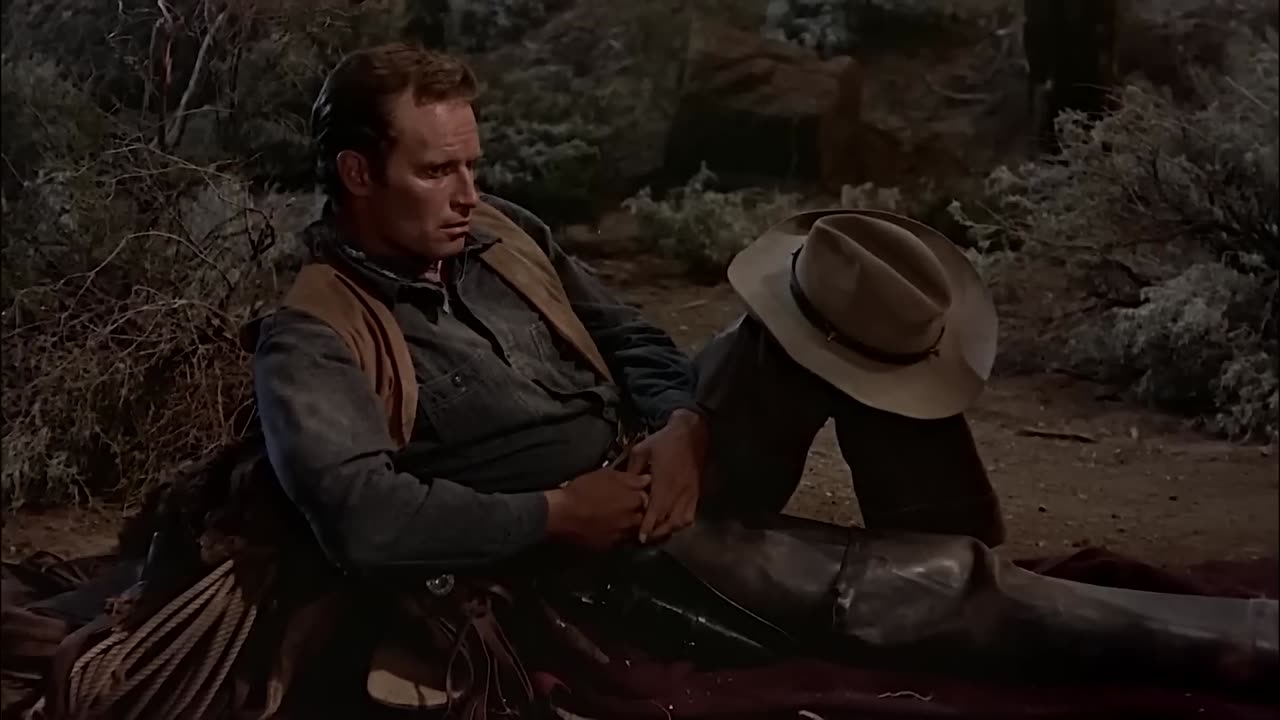 Three Violent People (1956) I Classic Western Movie