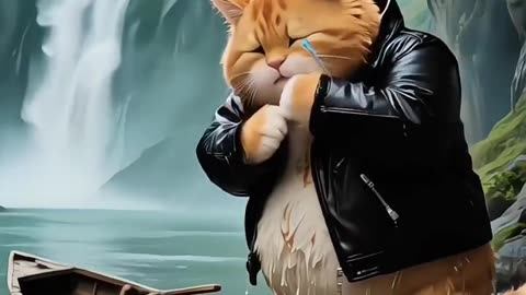 Step into a magical world of Al-animated animals!🦁🐒 | #animation #AnimalAdventures #aicat #catshorts