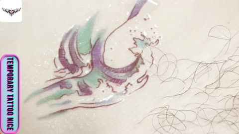 [Temporary Tattoo Nice] #0024 sea wave tattoo sticker! Tattoo Temporary sticker