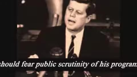 President John F Kennedys speech warning us of the Jesuits