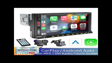 7" Car Radio 1 Din Carplay Android Auto MP5 Multimedia Player Touch Review