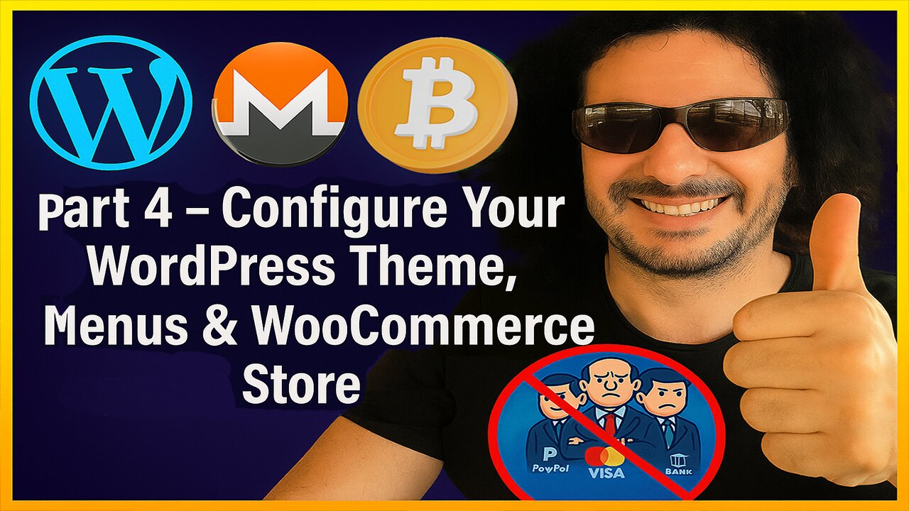 Build a Private Crypto Shop on WordPress Part 4 – Configure Your Theme, Menus & WooCommerce Store