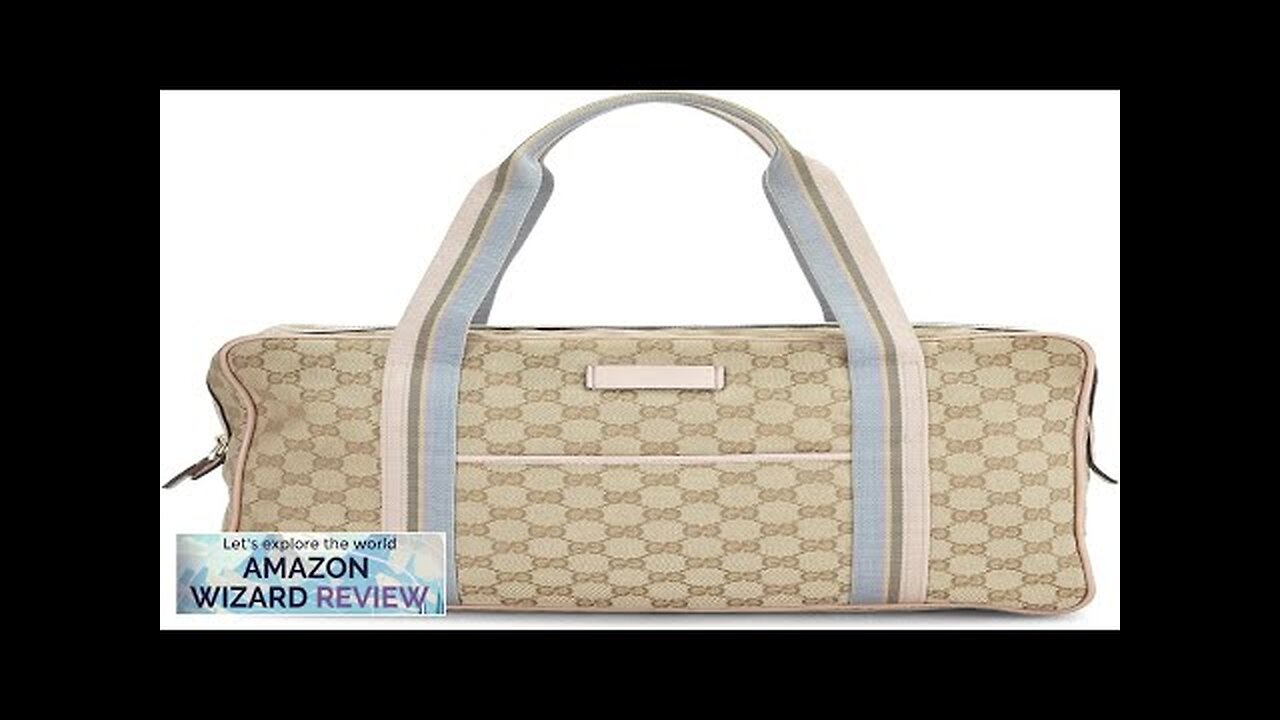 Gucci Pre-Loved Original GG Canvas Web Briefcase PinkSleek and functional briefcase Review