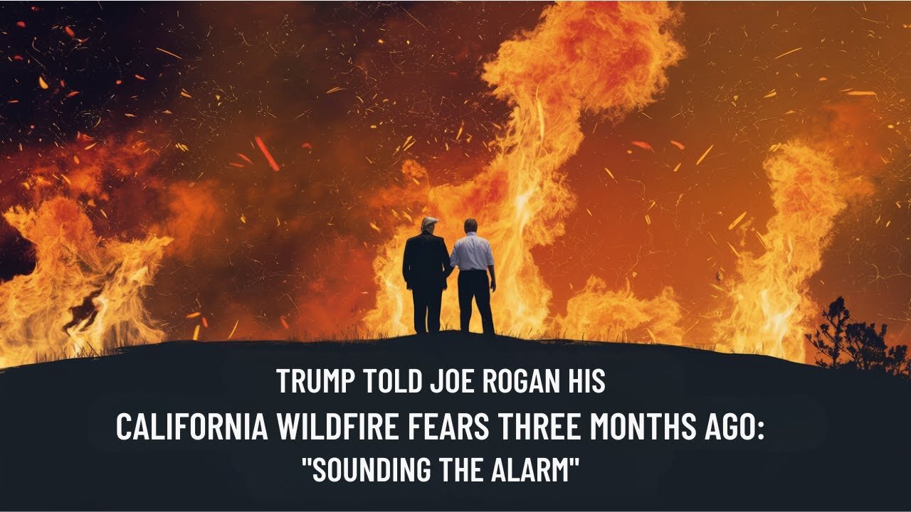 TRUMP PREDICTED California Wildfire DISASTER Three Months Ago!