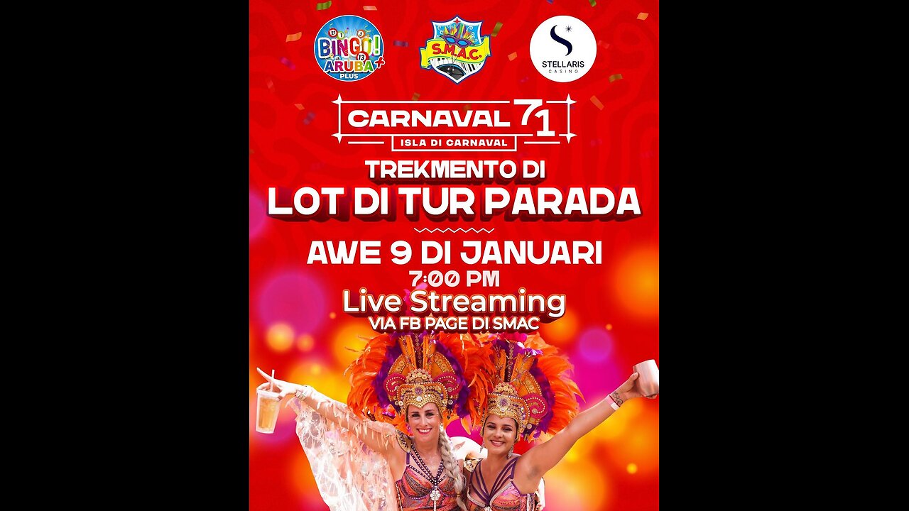 Aruba Carnival 71 Trekmento di lot pa tur parada