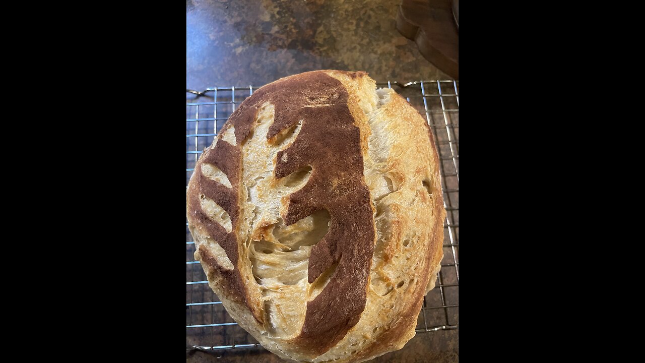 Overnight Sourdough Bread
