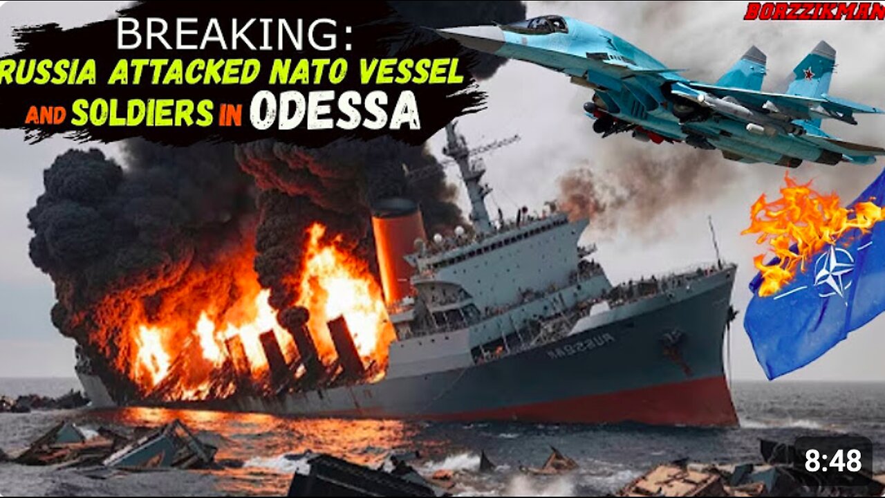 ODESSA on FIRE: NATO Ship Full of Franco-British 'Storm Shadow' Cruise Missiles Was Blown To BITS