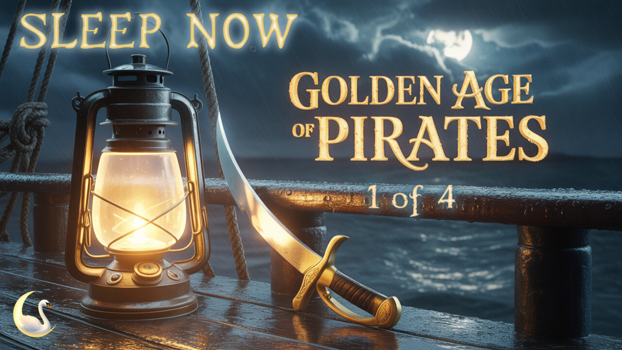 🏴☠️ The Golden Age of Piracy ⚔️- Sleep Story with Ocean Waves 🌊