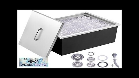 VEVOR Drop in Ice Chest 20"L x 14"W x 12"H Stainless Steel Review