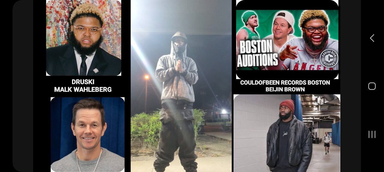 DRUSKI COULD OF BEEN RECORDS DROPP DEAD FUNNY IN BOSTON MARK WAHLEBERG N JAYLEN BROWN IT WAS LITT💪🏾🔵