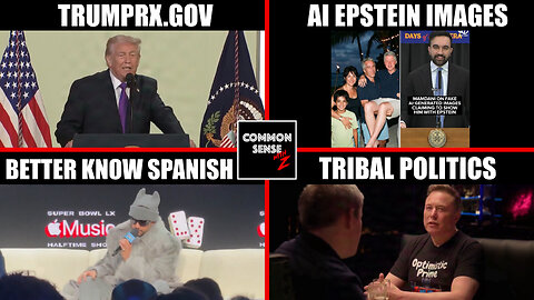 Trump Launches TrumpRx.gov, Mamdani Epstein AI, Bad Bunny Spanish SB, Musk Tribal Politics