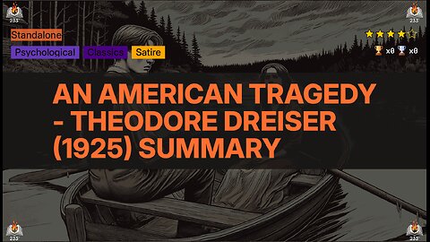 An American Tragedy - Theodore Dreiser (1925) Summary