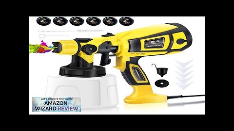 Paint Sprayer 750W Spray Gun with 1400ML Container 6 Brass Nozzles Review