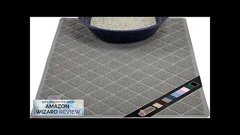 The Original Gorilla Grip Water Resistant Cat Litter Box Trapping Mat 35x23 Review