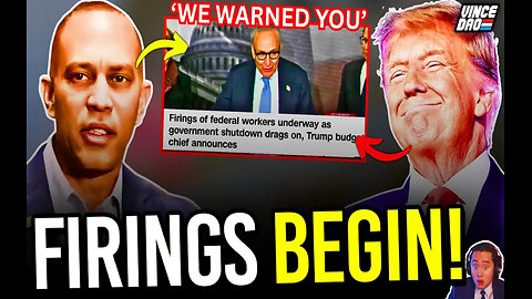 Trump STUNS Democrats as Mass Firings Begin in Federal Workforce Under Government Shutdown