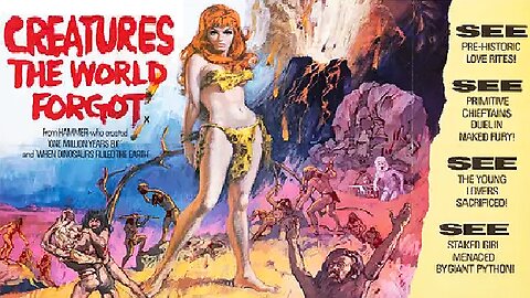CREATURES THE WORLD FORGOT 1971 Prehistoric Tribe Faces Danger in Search for New Home FULL MOVIE HD & W/S