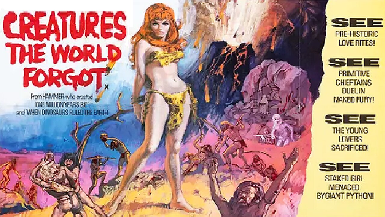 CREATURES THE WORLD FORGOT 1971 Prehistoric Tribe Faces Danger in Search for New Home FULL MOVIE HD & W/S