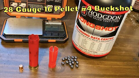 28 Gauge 16 Pellet #4 Buckshot Load