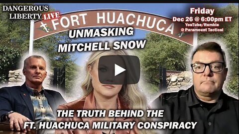 Dangerous Liberty LIVE - Unmasking Mitch Snow and Candace Owens Charlie Kirk Ft Huachuca Conspiracy