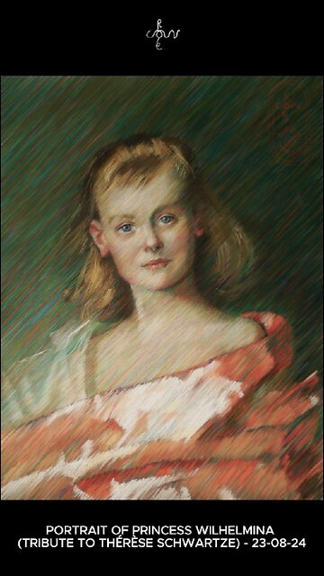 Portrait of Princess Wilhelmina (Tribute to Thérèse Schwartze) - 23-08-24